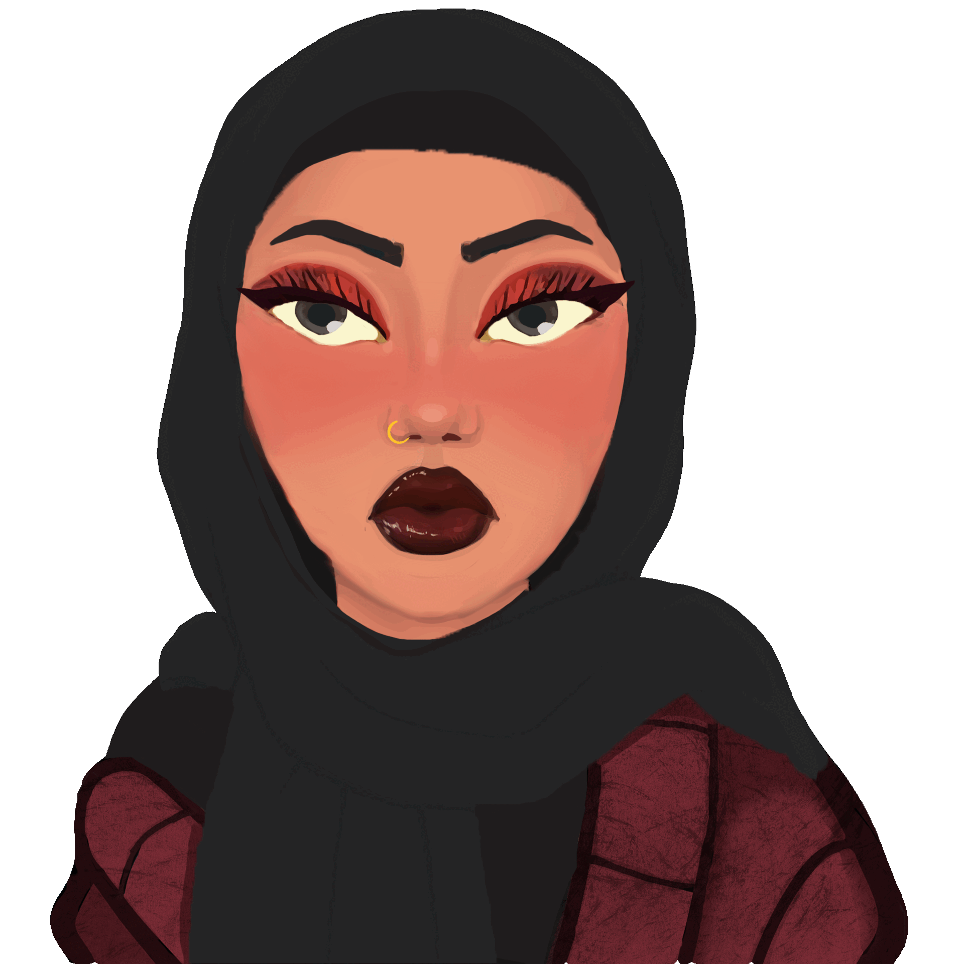 Yasmeen as cartoon